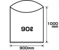 ロール巻ゴミ袋　90L　透明